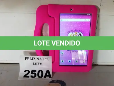 LOTE 250 - TABLET MULTILASER PRINCESAS (NO ESTADO SEM GARANTIA DE FUNCIONAMENTO, SUJEITO A POSSÍVEIS AVARIAS VISÍVEIS/OCULTAS E/OU AUSÊNCIA DE COMPONENTES)