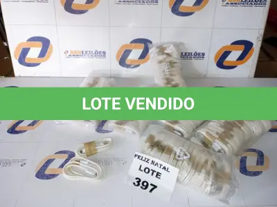 LOTE 397 - 120 CABOS CARREGADOR MICRO USB V8 (NO ESTADO SEM GARANTIA DE FUNCIONAMENTO, SUJEITO A POSSÍVEIS AVARIAS VISÍVEIS/OCULTAS E/OU AUSÊNCIA DE COMPONENTES)