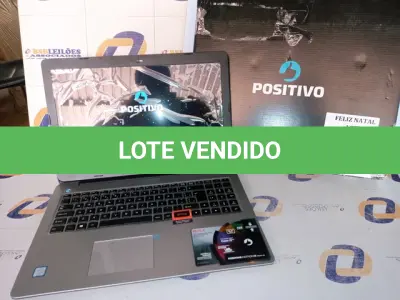 LOTE 093 - NOTEBOOK POSITIVO INTEL CORE I3 6006U, 4GB RAM, SSD TELA 15,6 LCD, WINDOWS 10 (NO ESTADO SEM GARANTIA DE FUNCIONAMENTO, SUJEITO A POSSÍVEIS AVARIAS VISÍVEIS/OCULTAS E/OU AUSÊNCIA DE COMPONENTES)