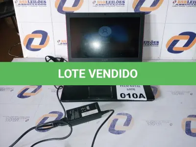 LOTE 010 - NOTEBOOK DELL I3 (NO ESTADO SEM GARANTIA DE FUNCIONAMENTO, SUJEITO A POSSÍVEIS AVARIAS VISÍVEIS/OCULTAS E/OU AUSÊNCIA DE COMPONENTES)