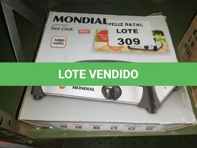 LOTE 309 - FOGÃO ELÉTRICO MONDIAL FAST COOK FE-04 220V (NO ESTADO SEM GARANTIA DE FUNCIONAMENTO, SUJEITO A POSSÍVEIS AVARIAS VISÍVEIS/OCULTAS E/OU AUSÊNCIA DE COMPONENTES)