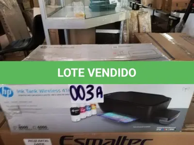 LOTE 003 - IMPRESSORA MULTIFUNCIONAL HP 416 WIFI TANQUE DE TINTA (NO ESTADO SEM GARANTIA DE FUNCIONAMENTO, SUJEITO A POSSÍVEIS AVARIAS VISÍVEIS/OCULTAS E/OU AUSÊNCIA DE COMPONENTES)