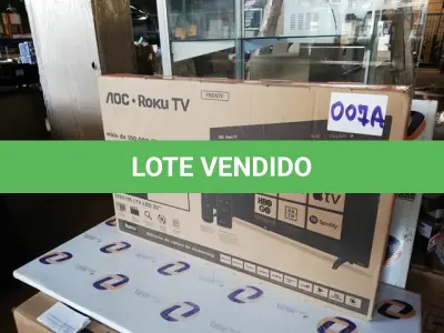 LOTE 007 - SMART TV AOC 32 NOVA (NO ESTADO SEM GARANTIA DE FUNCIONAMENTO, SUJEITO A POSSÍVEIS AVARIAS VISÍVEIS/OCULTAS E/OU AUSÊNCIA DE COMPONENTES)