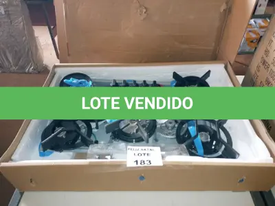 LOTE 183 - COOKTOP FISCHER 5 QUEIMADORES (NO ESTADO SEM GARANTIA DE FUNCIONAMENTO, SUJEITO A POSSÍVEIS AVARIAS VISÍVEIS/OCULTAS E/OU AUSÊNCIA DE COMPONENTES)