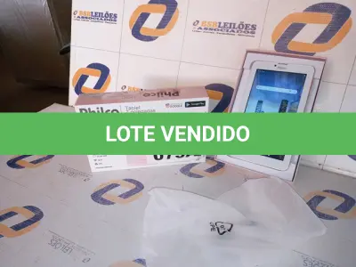 LOTE 075 - TABLET PHILCO PTB7SRG 3G 16GB (NO ESTADO SEM GARANTIA DE FUNCIONAMENTO, SUJEITO A POSSÍVEIS AVARIAS VISÍVEIS/OCULTAS E/OU AUSÊNCIA DE COMPONENTES)