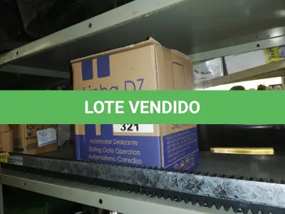 LOTE 321 - KIT MOTOR PORTÃO ELETONICO ROSSI COM 2 CONTROLES  3 METROS DE CREMALHEIRA NOVO (NO ESTADO SEM GARANTIA DE FUNCIONAMENTO, SUJEITO A POSSÍVEIS AVARIAS VISÍVEIS/OCULTAS E/OU AUSÊNCIA DE COMPONENTES)
