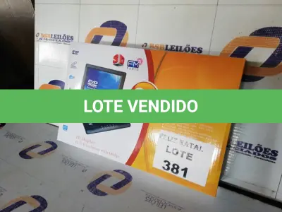 LOTE 381 - DVD PORTATIL 9,8 POLEGADAS (NO ESTADO SEM GARANTIA DE FUNCIONAMENTO, SUJEITO A POSSÍVEIS AVARIAS VISÍVEIS/OCULTAS E/OU AUSÊNCIA DE COMPONENTES)