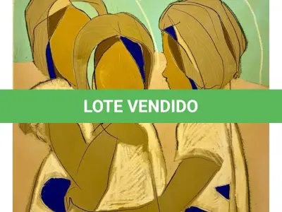 LOTE 001 - 01 GRAVURA, 79X61 CM.