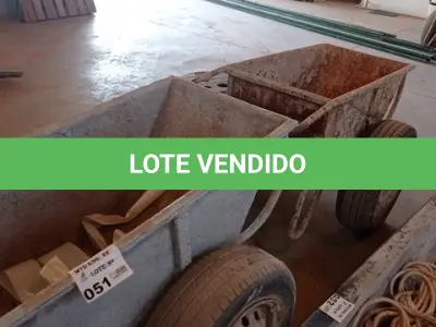 LOTE 051 - 04- CARRINHOS PARA OBRA (JERICO) (NO ESTADO)