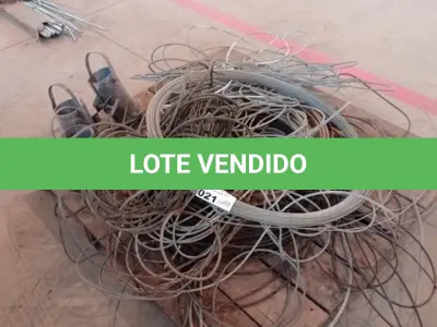 LOTE 021 - 01-LOTE C/ CABOS DE AÇO E 01-ROLO DE ARAME LISO (NO ESTADO)