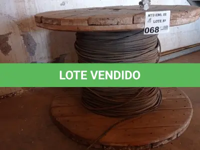 LOTE 068 - 01-CARRETEL DE FIO 1X4MM (NO ESTADO)