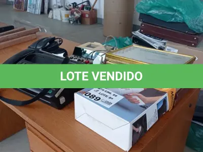 LOTE 089 - 01-LOTE C/CALCULADORA, FAX, CÂMERA DIGITAL, MOLDURAS PARA QUADROS, ASPIRADOR/JATEADOR DE AR.