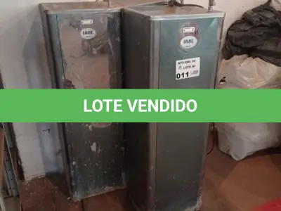 LOTE 011 - 03-BEBEDOUROS DE PRESSÃO (NO ESTADO)