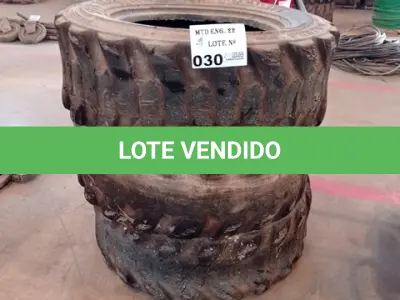 LOTE 030 - 03-PNEUS PARA BOB CAT (NO ESTADO)
