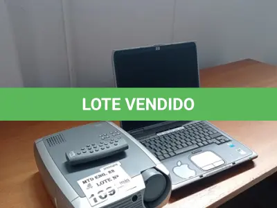 LOTE 109 - 01-PROJETOR INFOCUS, E 01-NOTEBOOK HP (NO ESTADO)