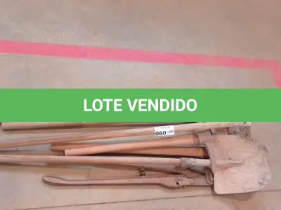 LOTE 060 - 01-KIT FERRAMENTA 02-PICARETAS, 01-ENCHADA, 01-CAVADOR, 01-ALICATE GRANDE (NO ESTADO)
