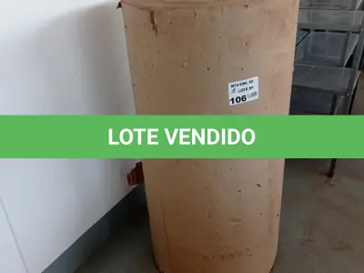 LOTE 106 - 01-BOBINA DE PAPELÃO (NO ESTADO)