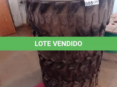 LOTE 005 - 04-RODAS COM PNEUS PARA BOB CAT.(NO ESTADO)