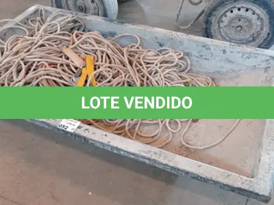 LOTE 052 - 01-BACIA PARA PREPARO DE MASSAS PARA OBRA, 01-LOTE C/ CORDAS (NO ESTADO)
