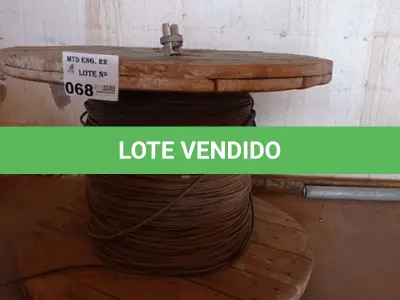 LOTE 068 - 01-CARRETEL DE FIO 1X4MM (NO ESTADO)