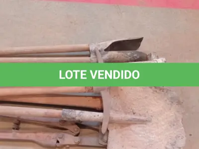 LOTE 060 - 01-KIT FERRAMENTA 02-PICARETAS, 01-ENCHADA, 01-CAVADOR, 01-ALICATE GRANDE (NO ESTADO)