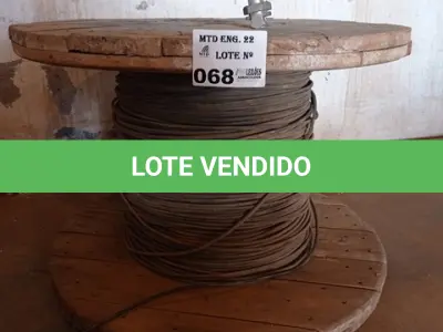 LOTE 068 - 01-CARRETEL DE FIO 1X4MM (NO ESTADO)