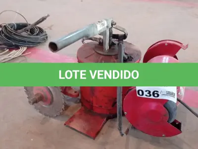 LOTE 036 - 01-ESMERIL ,01-GRAXEIRA E 01-MANCAL (NO ESTADO)