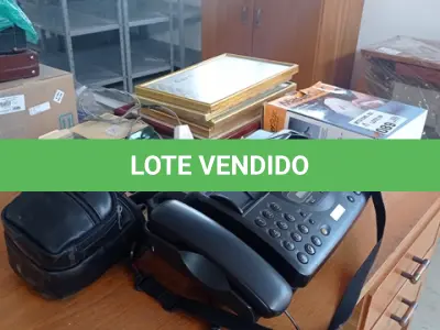 LOTE 089 - 01-LOTE C/CALCULADORA, FAX, CÂMERA DIGITAL, MOLDURAS PARA QUADROS, ASPIRADOR/JATEADOR DE AR.
