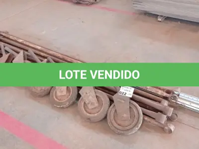 LOTE 022 - 01-LOTE C/ PÇS PARA ANDAIME ,07-RODAS PARA ANDAIME (NO ESTADO)