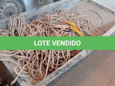 LOTE 052 - 01-BACIA PARA PREPARO DE MASSAS PARA OBRA, 01-LOTE C/ CORDAS (NO ESTADO)