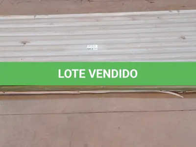 LOTE 063 - 10-TELHAS EM ZINCO APX: 6 METROS, E 02-CHAPAS EM ZINCO (NO ESTADO)