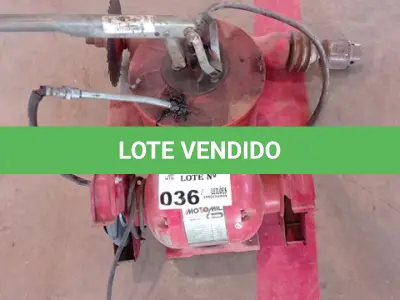 LOTE 036 - 01-ESMERIL ,01-GRAXEIRA E 01-MANCAL (NO ESTADO)
