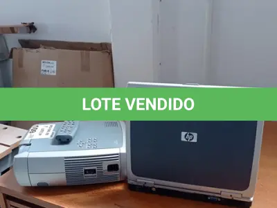 LOTE 109 - 01-PROJETOR INFOCUS, E 01-NOTEBOOK HP (NO ESTADO)