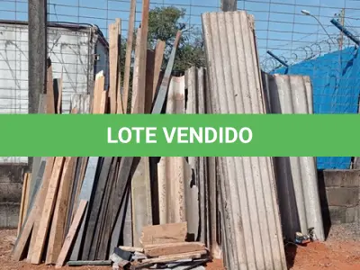LOTE 107 - 01-LOTE C/ TELHAS DE AMIANTO E MADEIRAS (NO ESTADO)