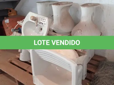 LOTE 074 - 01-LOTE C/08-VASOS SANITÁRIOS, 02-PIAS E01-TANQUE (NO ESTADO)