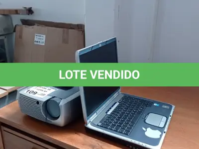 LOTE 109 - 01-PROJETOR INFOCUS, E 01-NOTEBOOK HP (NO ESTADO)