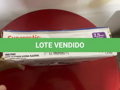 LOTE 128 - 01 ROLO DE CABO ELÉTRICO EXTRA FLEXÍVEL 2.5MM COR AZUL 100 METROS MARCA PRYSMAIAN (NOVO) (NO ESTADO)