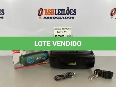 LOTE 025 - 01 CAIXA DE SOM TAMANHO MEDIO (NO ESTADO, NÃO SABEMOS SE FUNCIONA. LEILÃO NÃO TEM GARANTIA E NEM DEVOLUÇÃO)