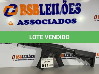 LOTE 011 - 01 METRALHADORA AIRSOFT (NO ESTADO, NÃO SABEMOS SE FUNCIONA. LEILÃO NÃO TEM GARANTIA E NEM DEVOLUÇÃO)