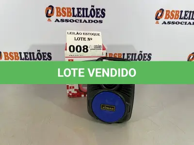 LOTE 008 - 01 CAIXA DE SOM BLUETOOTH COM SUPORTE PARA CELULAR (NO ESTADO, NÃO SABEMOS SE FUNCIONA. LEILÃO NÃO TEM GARANTIA E NEM DEVOLUÇÃO)