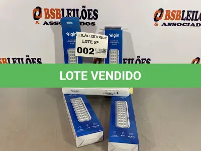 LOTE 002 - 04 LÂMPADAS DE LED DE EMERÊNCIAE (NO ESTADO, NÃO SABEMOS SE FUNCIONA. LEILÃO NÃO TEM GARANTIA E NEM DEVOLUÇÃO)