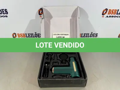 LOTE 010 - 01 PISTOLA DE MASSAGEM ELETRICA VERDE CROMADA (NO ESTADO, NÃO SABEMOS SE FUNCIONA. LEILÃO NÃO TEM GARANTIA E NEM DEVOLUÇÃO)