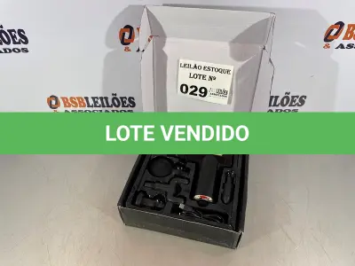 LOTE 029 - 01 PISTOLA DE MASSAGEM NA COR PRETA COM DOURADO CROMADA (NO ESTADO, NÃO SABEMOS SE FUNCIONA. LEILÃO NÃO TEM GARANTIA E NEM DEVOLUÇÃO)