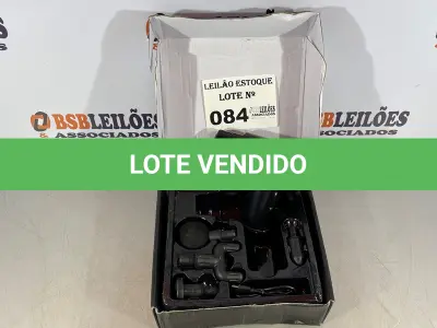 LOTE 084 - 01 PISTOLA DE MASSAGEM NA COR PRETA CROMADA (NO ESTADO, NÃO SABEMOS SE FUNCIONA. LEILÃO NÃO TEM GARANTIA E NEM DEVOLUÇÃO)