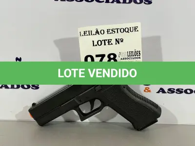 LOTE 078 - 01 PISTOLA GLOCK AIRSOFT (NO ESTADO, NÃO SABEMOS SE FUNCIONA. LEILÃO NÃO TEM GARANTIA E NEM DEVOLUÇÃO)