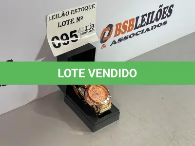 LOTE 095 - 01 RELÓGIO OURO ROSE (NO ESTADO, NÃO SABEMOS SE FUNCIONA. LEILÃO NÃO TEM GARANTIA E NEM DEVOLUÇÃO)