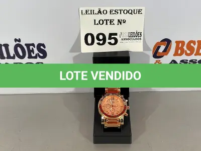 LOTE 095 - 01 RELÓGIO OURO ROSE (NO ESTADO, NÃO SABEMOS SE FUNCIONA. LEILÃO NÃO TEM GARANTIA E NEM DEVOLUÇÃO)