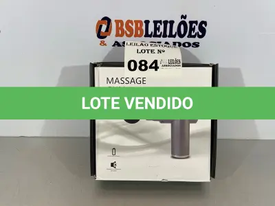 LOTE 084 - 01 PISTOLA DE MASSAGEM NA COR PRETA CROMADA (NO ESTADO, NÃO SABEMOS SE FUNCIONA. LEILÃO NÃO TEM GARANTIA E NEM DEVOLUÇÃO)