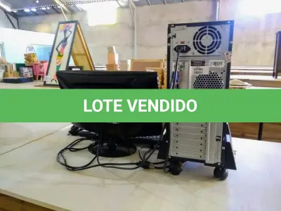 LOTE 005 - 01 (UM) MONITOR “SAMSUNG” 18.5 POLEGADAS, 01 (UM) CPU MARCA LG, 01 (UM) TECLADO E 01(UM) MOUSE. (NO ESTADO)