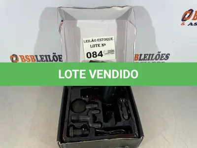 LOTE 084 - 01 PISTOLA DE MASSAGEM NA COR PRETA CROMADA (NO ESTADO, NÃO SABEMOS SE FUNCIONA. LEILÃO NÃO TEM GARANTIA E NEM DEVOLUÇÃO)